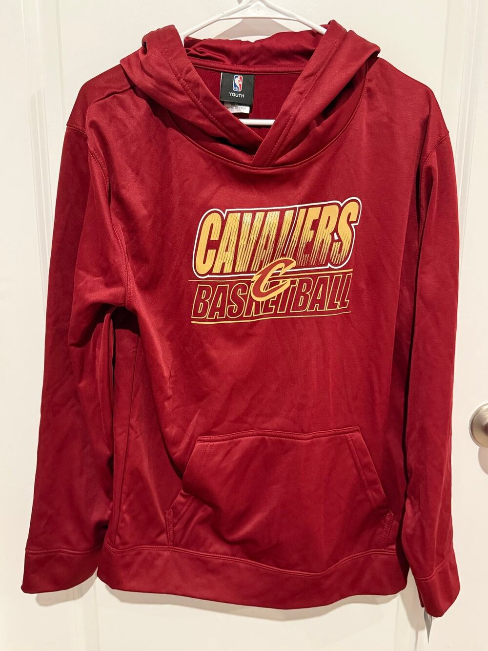 NWT Cleveland Cavaliers NBA Youth XL 18/20 Hoodie Burgundy Basketball